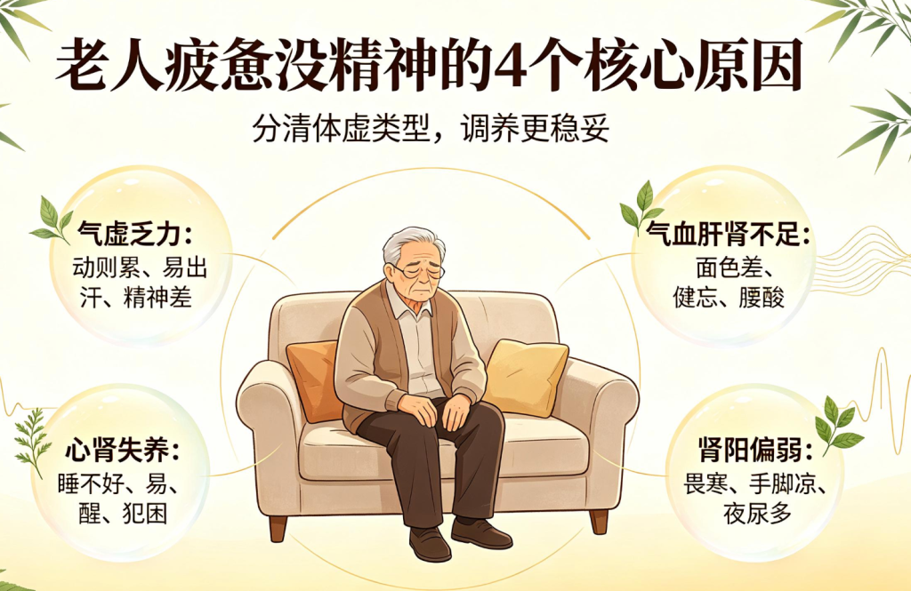 老人疲惫犯困没精神,一套适配长辈的调养组合,温和滋补久养无碍